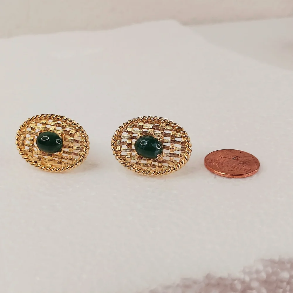 Men's Cufflinks, Jadeite-Omphacite
